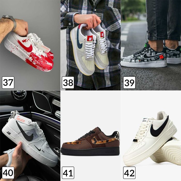 Кроссовки Nike Air Force Low Off White Independence Форси Люкс якість