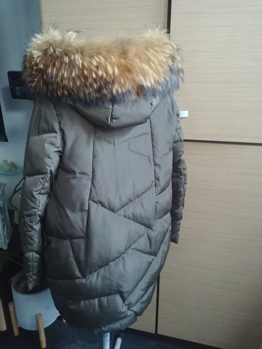 Puchowa kurtka, płaszczyk b.ciepły Missfofo