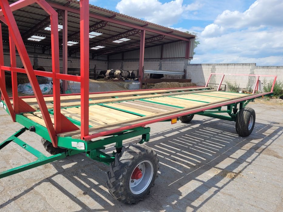 Przyczepa platforma do bel słomy siana jak nowa