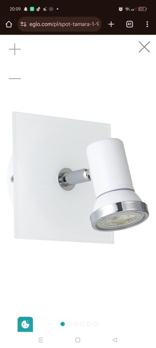 Ścienny i sufitowy reflektor TAMARA 1 Eglo