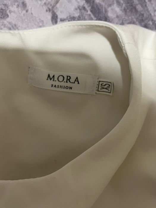 Элегантное белое платье M.O.R.A Fashion, размер xs