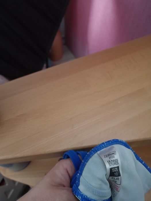 Strój kąpielowy jednoczęściowy damski chabrowy turkusowe liście