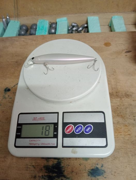 Amostras de pesca spinning  preço unitário