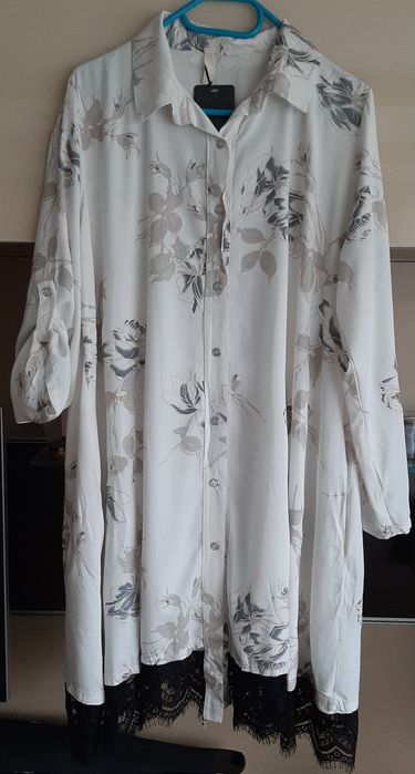 Sukienka koszulowa oversize xxl