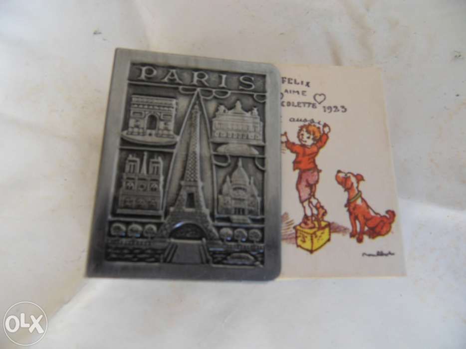 Proteçao em estanho Francês para colecção de caixas e carteiras de fos