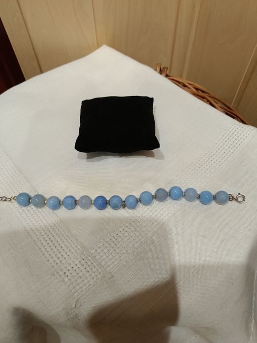 Bransoletka agat blue