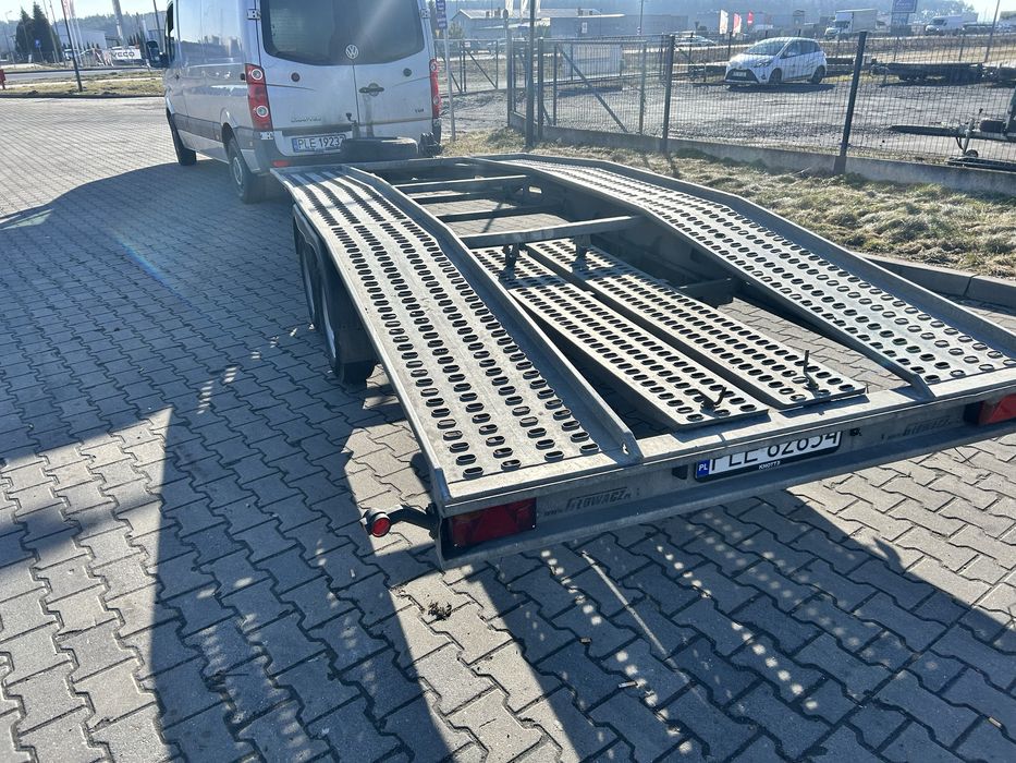 Przyczepa laweta szwajcarka dmc 2500 kg