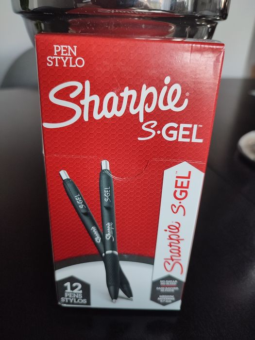 Długopisy żelowe Sharpie kolor czerwony 12 szt polecam