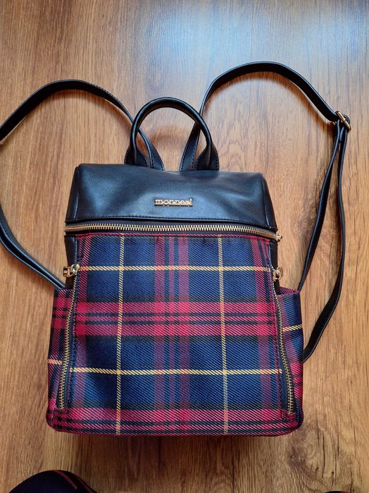 MONNARI plecak miejski stylowy mały tkanina oxford