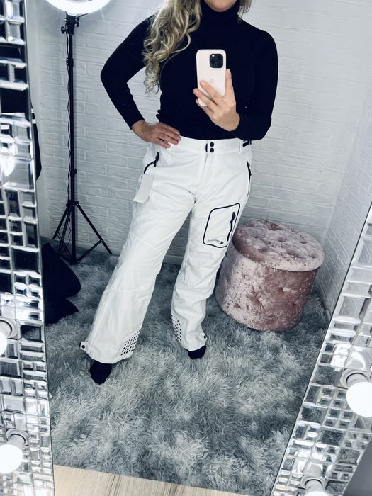 Лижні, термо штани батал чорні/білі 52/54/56/58 наш (2хл-5хл)