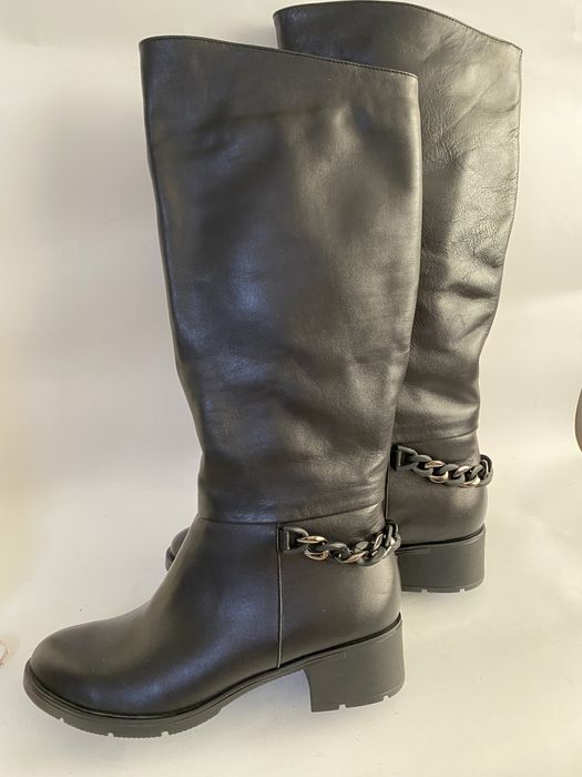 Шкіряні утеплені чоботи