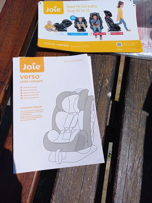 Cadeira Auto Joie Verso 0+/1/2/3 até 36kg Muito Estimada