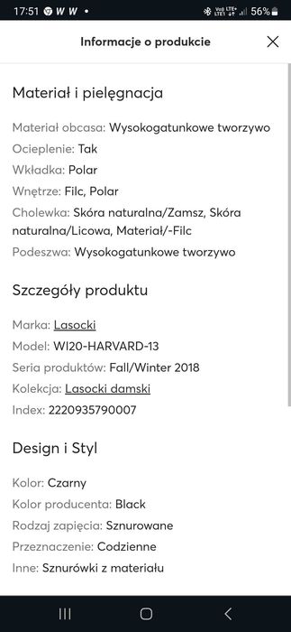 Lasocki botki zimowe r. 38