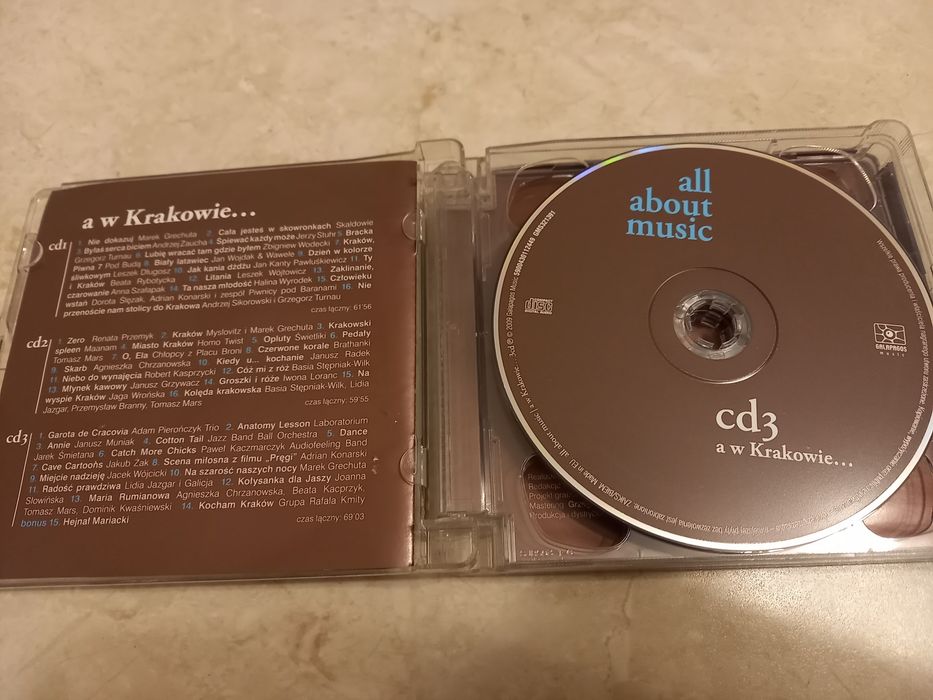 Plyta cd all about music 3 cd a w Krakowie album