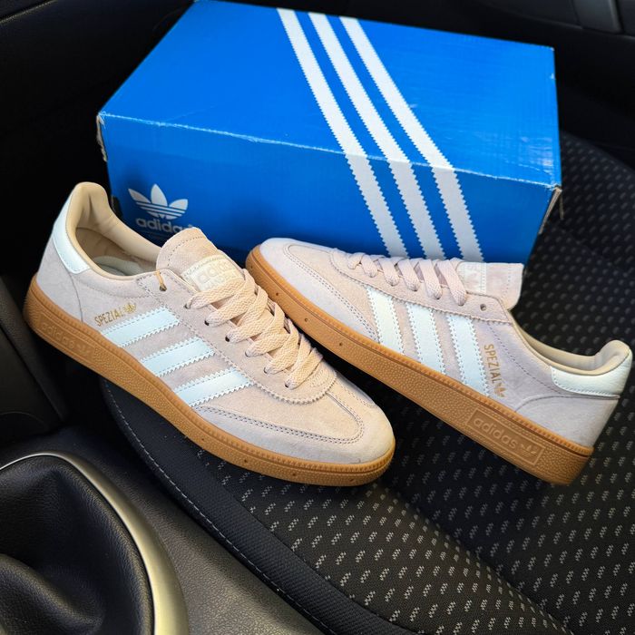 Кросівки Кроссовки Adidas Spezial Pink White Розовый Белый Рожевий Білий Кросовки демісезон