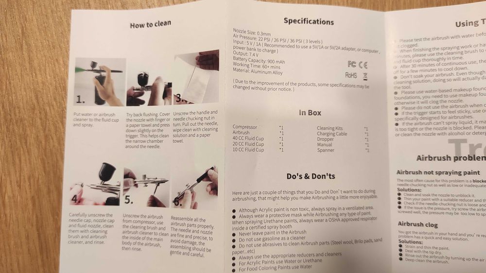 Aerógrafo / Airbrush Hobby - NOVO - Nunca Utilizado