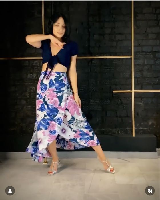 Спідниця на затин летюча для танців, танго