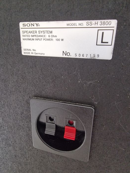 Colunas de som Sony SS-H 3800 Sound System