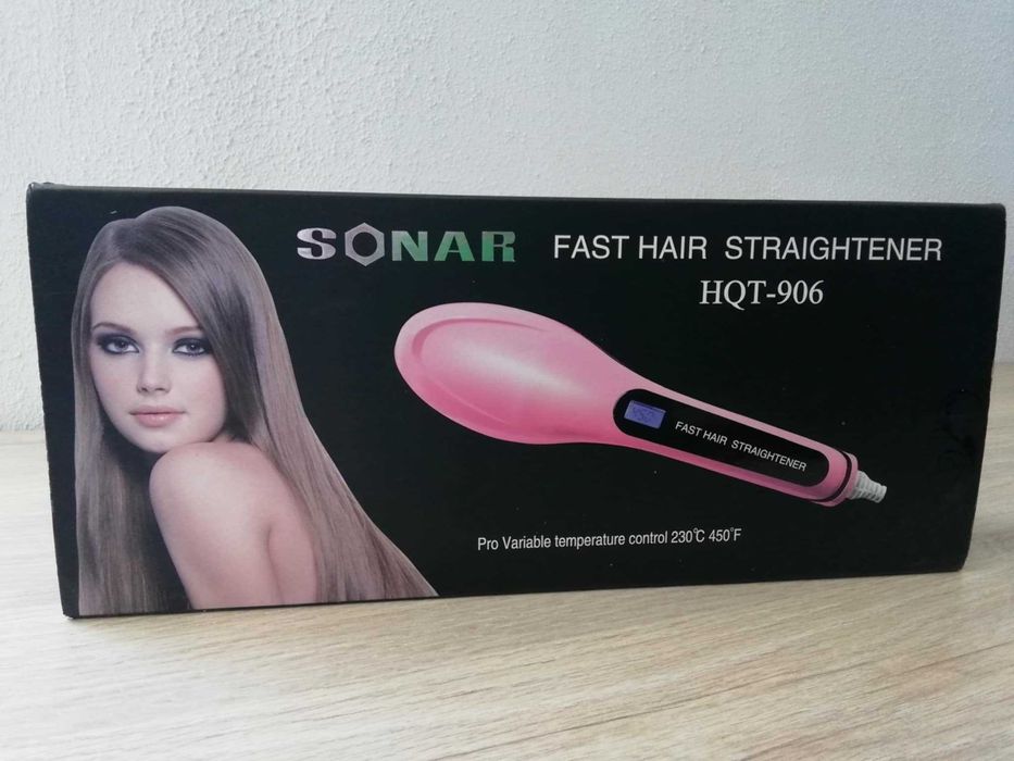 Escova Alisadora Sonar HQT-906 Rosa