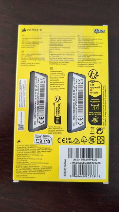 [Novo/Selado] RAM Corsair Vengeance 96GB (2x48GB) DDR5 6000MHz (Entrega Imediata)