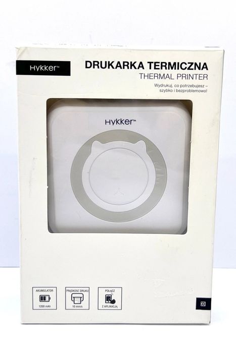 drukarka, termiczna, Hykker, bezprzewodowa, podręczna, zdjęcia, tekst