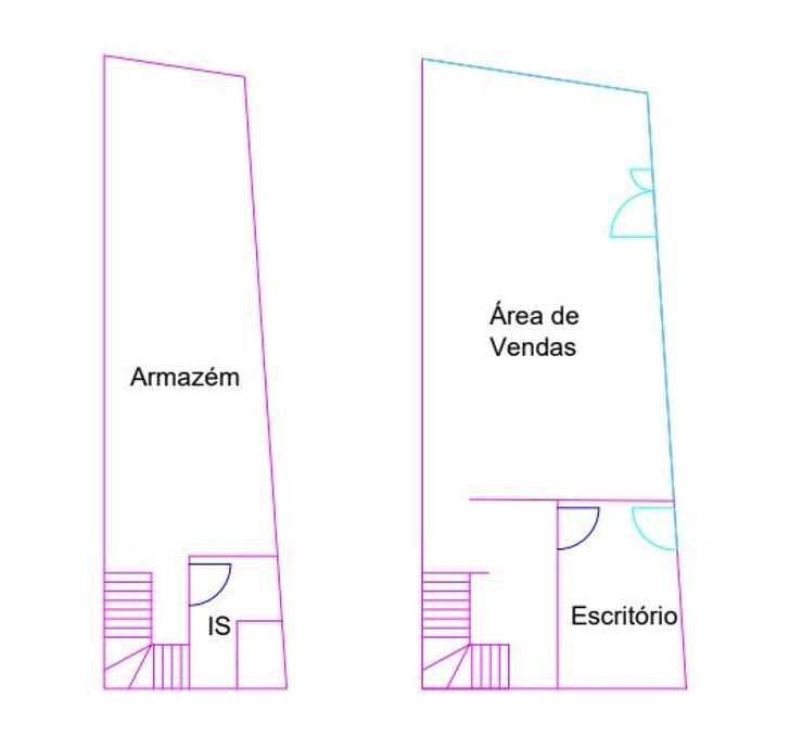 Loja comercial com 2 pisos - Centro histórico de Bragança
