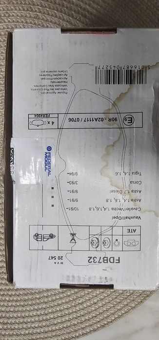 Pastilhas travao FERODO FDB732