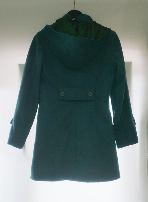Sobretudo comprido verde