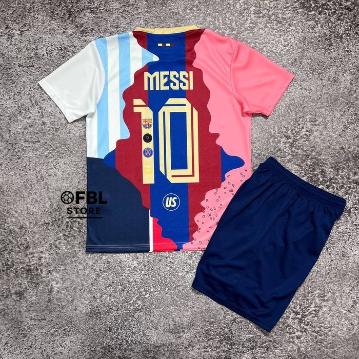 Дитяча футбольна форма з принтом Роналдо 7 та Мессі 10