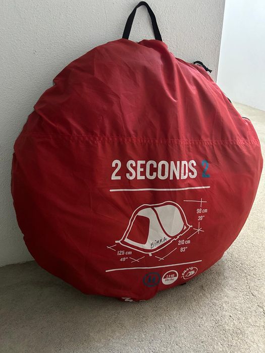 Tenda Quechua 2 Seconds Vermelha 2pax