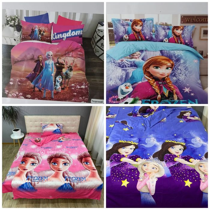 Детское полуторное постельное Фланель