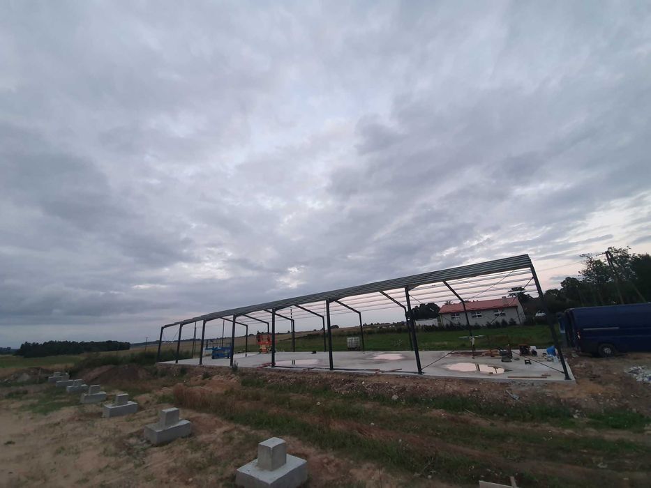 Konstrukcja hali 14x20, Konstrukcja ocynkowana, Hale stalowe, PROMOCJA