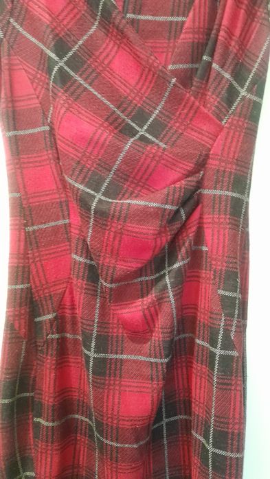 Vestido em xadrez
