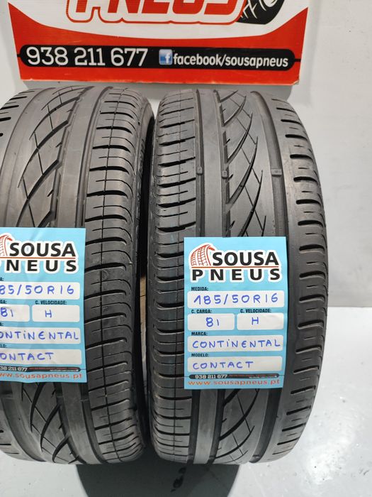 2 pneus semi novos 185-50R16 Continental - Oferta dos Portes