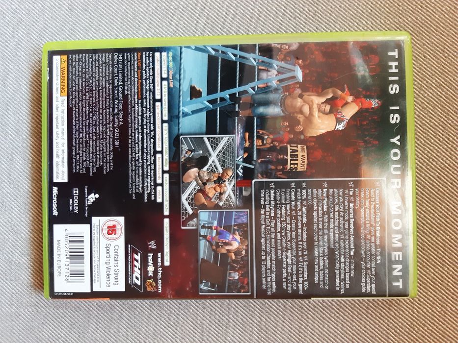 Gra SMACK DOWN VS RAW 2011 na konsolę xbox 360
