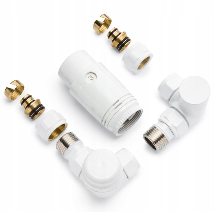 Zestaw termostatyczny osiowy kątowy Invena CD-25-B15-S