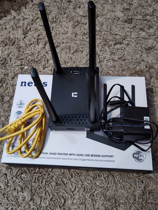 Netis N5 – Wi-Fi роутер
Стандарт: Wi-Fi 5 (802.11ac)
Двохдіапазонний: