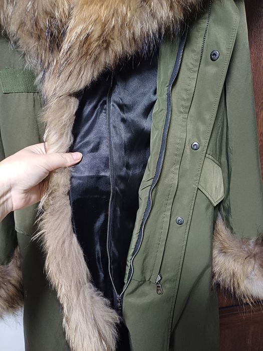 Парка з натуральним хутром