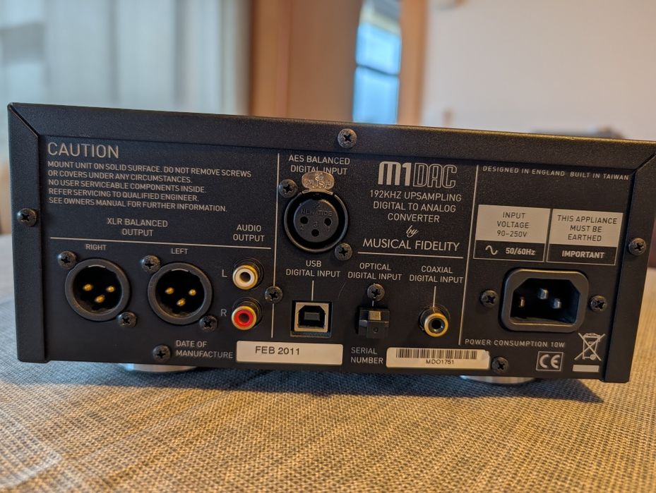 Musical Fidelity M1 Dac - Conversor Digital Analógico