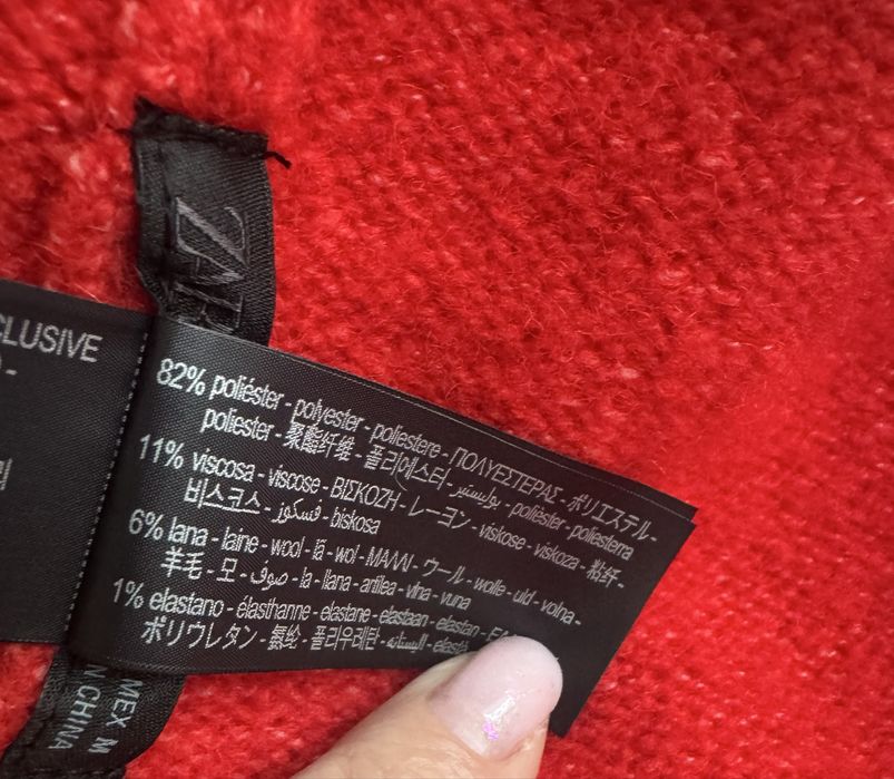 Czapka beanie z kwiatowym haftem ZARA