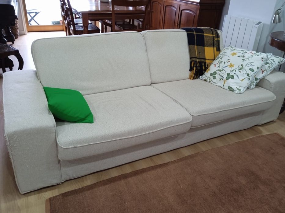 Sofá 3 lugares c/ chaise long kivik IKEA