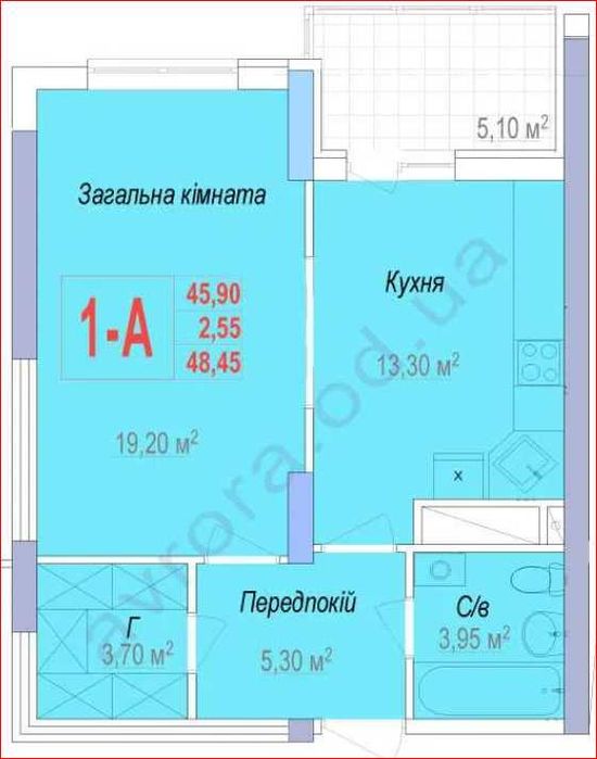 Квартира – Одеса, 13-й квартал, Район IV-1 "Південно-Західний" ("Черьомушки") - Вид 4