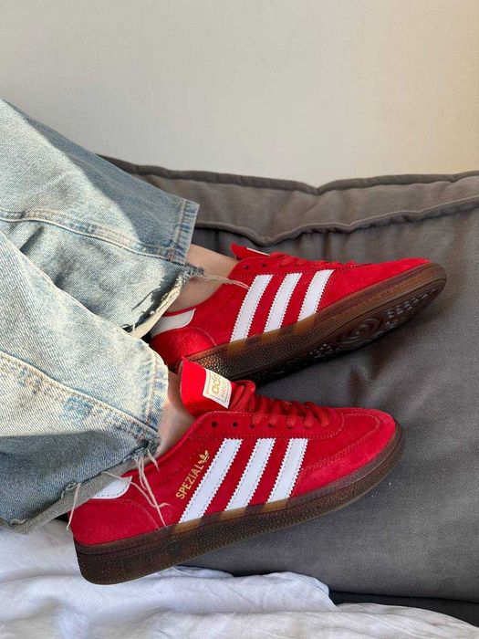 Женские кроссовки Adidas Spezial Handball Red Premium. 36-40