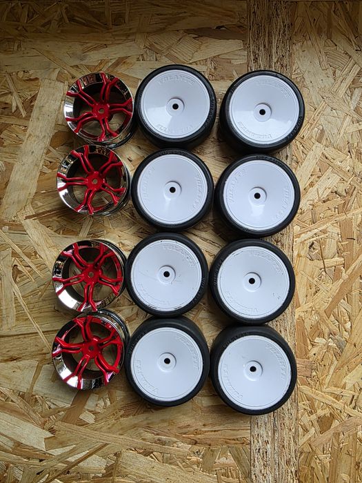 3 komplety kół do aut RC drift 1:10 sterowane