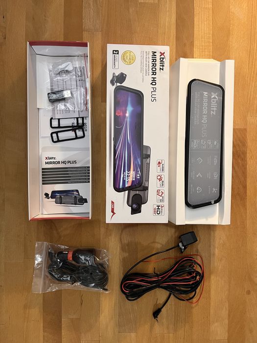 Hblitz mirror HQ plus - wideorejestrator przód/tył, lusterko wsteczne