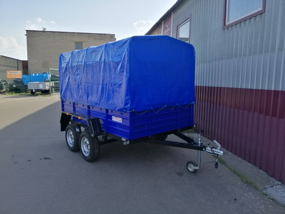 Причеп Двовісний. Гальмівний Двухосний прицеп легковий. Причіп 3.2*1.5