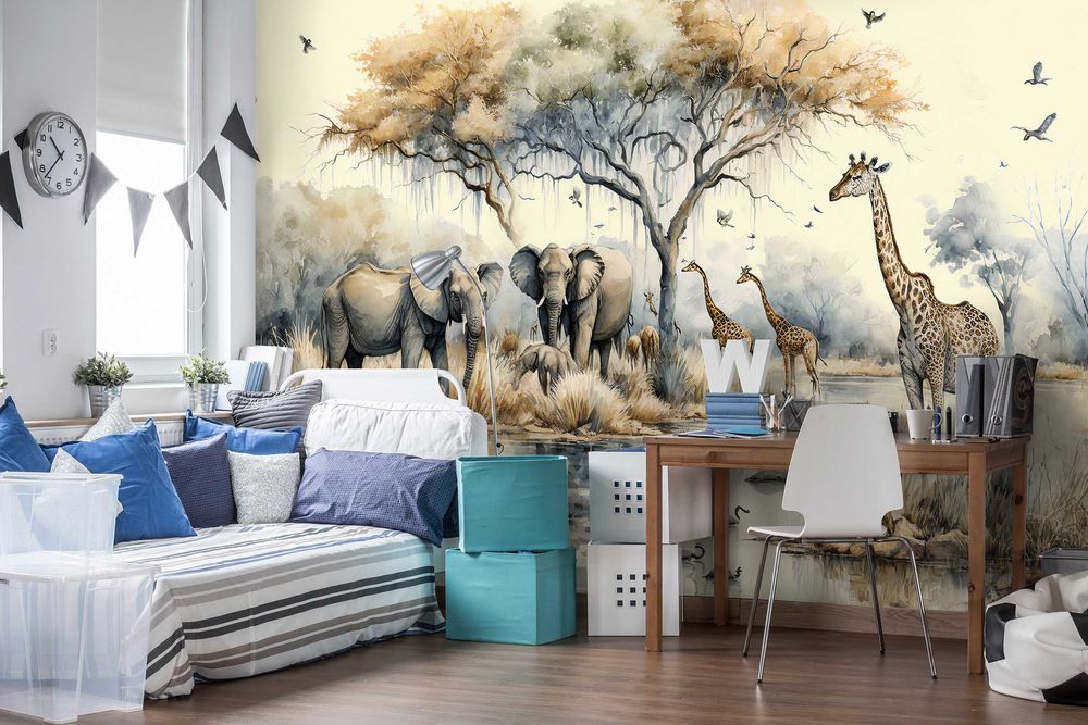 Fototapeta Safari Zwierzęta Do Pokoju 3D Na Twój Rozmiar + KLEJ