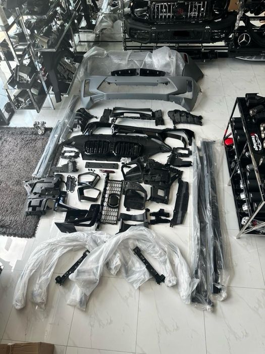 Рестайлинг X3M 2023+ для BMW X3 G01 F97 2018-2022 Обвес Фары бампер