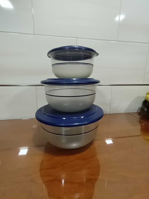 Saladeiras Cristalina tupperware