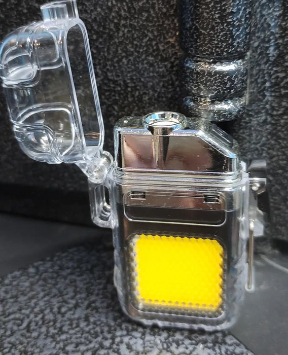 USB Запальничка спіральна Lighter 98 дугова з ліхтариком